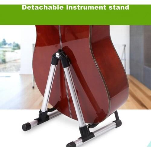 Guitar stand foldable guitar display stand aluminum alloy mini portable vertical guitar stand for beginners guitar accessories