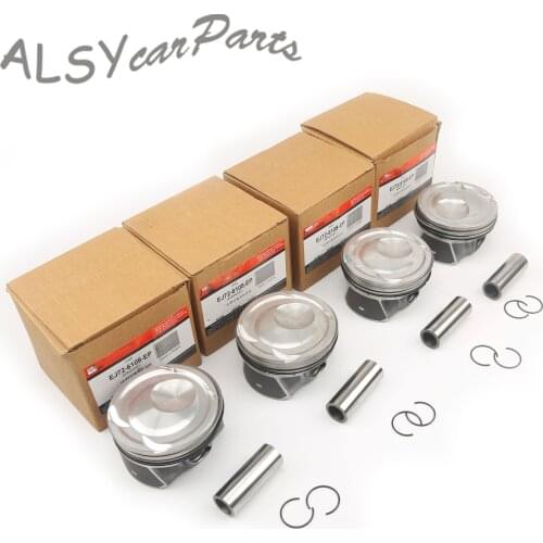 4Pcs 22MM Pistons & Piston Rings For Ford Focus Mustang Lincoln MKC 4 Cyl 2.3L TIVCT DI TC 2015-2019 EJ7Z6108C EJ7Z 6108 A