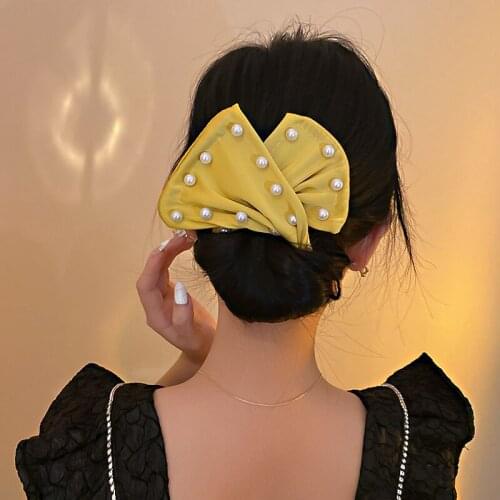 Women Bow Headband Print Hairpin Tie hair Rope Twist Roller Hair Bands Twist French Magic Bun Maker Sweet Hair Braider