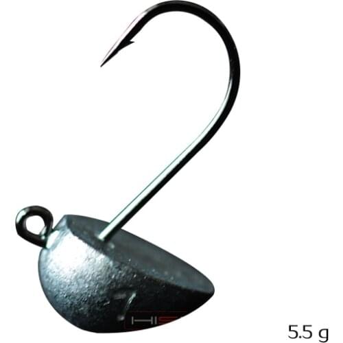 Bammax Fishing hook 3pcs 5.5g 1.7cm lead head Jig hook Anti-bottom tumbler Jigging hooks for Soft Lure Carp Fishing Tackle