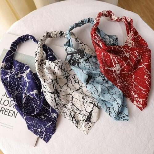 Hair Scarf Headbands Tie Dye Floral Soft Stretch Headband Triangles Hair Scarves Hair Accessories for Women Girls LXH