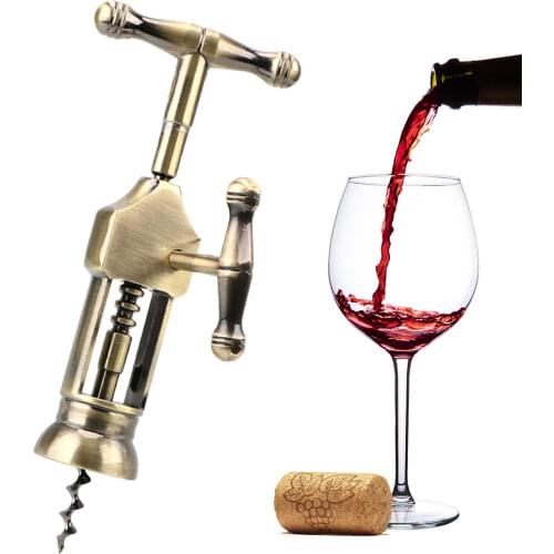 Bar Tools Kichen Accessories Rack Pinion Corkscrew Vintage Style Cork Wine Opener Gadgets