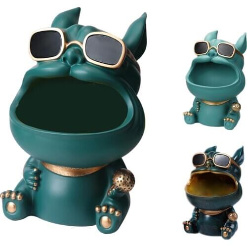 Resin Hippo Figurines Keychain Storage Decoration Home Accessories Porch Animal Statue Ornament Chrimas New Year Gifts