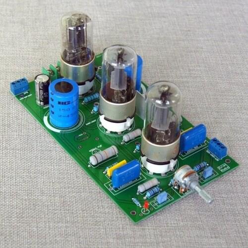 Assembled 6Z5P+6N8P*2 (6SN7)Tube Pre-amplifier Board Bile Rectifier for HIFI AMP