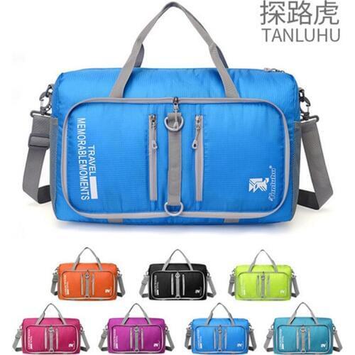 Sports Shoulder Bag TANLUHU 682 Nylon Gym Bag Men Women Foldable Hand Bag Outdoor Climbing Hiking Bag