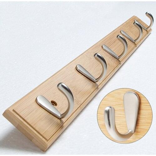 Contracted style Bedroom Furniture Coat Rack Clothes Hanger Hooks Living Room Closet Wooden Hat Racks Coat Hanger Wall Hook