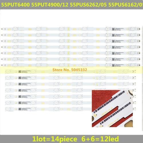 LED strip Phil ips LB55037 55PUH6400 55PUK6400 55PUT4900 55PUT6400 EX-55037013 TPT550J1-QVN03 EX-55037003-4E565-0-A-565