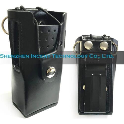 VOIONAIR 5pcs/lot Hard Leather Carrying Case For Motorola Two Way Radio GP3688 GP3188 EP450 CP150 CP200 CP040 CP140/160