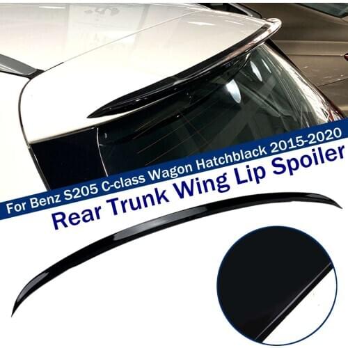 Rear Trunk Wing Lip Spoiler For Benz S205 C-class Wagon Hatchblack 2015-2020 Only 4-Door Auto Replacement Parts Rear Spoiler