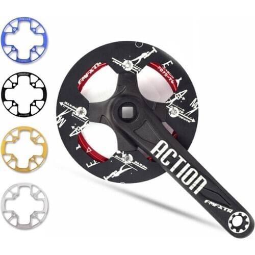 104bcd MTB Bicycle Chain Wheel Protection Cover Bicycle Protection Plate Guard Bike Crankset Full Protection Plate
