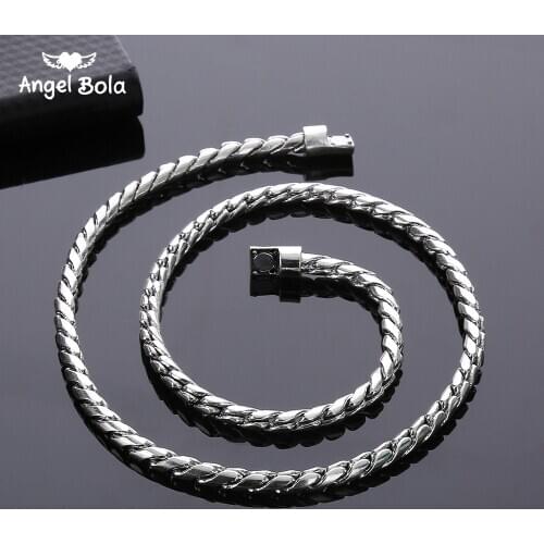 Ancient Silver color Punk Chain Necklace for Men or Women Buddha Necklace Jewelry Accessories Wholesale Couple Gifts