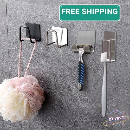 1/3/5Pcs Kitchen Sink Sponge Holder Stainless Steel Self Adhesive Shelf Sponge Drain Rack Toothbrush Razor Holder Organizers