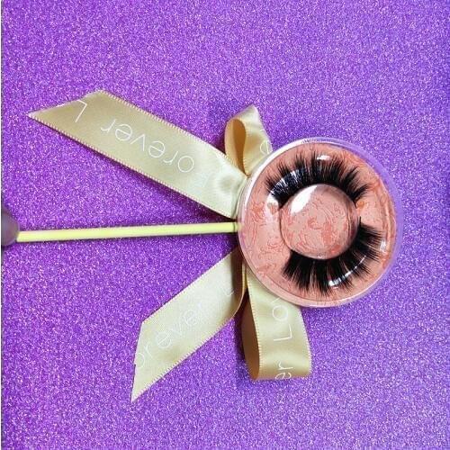 10 pair Hot Style Mink Eyelash With Colorful Lollipop Package Accept Private Label Real Mink Eyelashes For Free Shipping