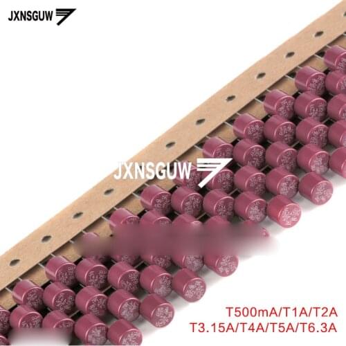 20PCS 382 round fuse 250V slow break T500mA T1A T2A T3.15A T4A T5A T6.3A fuse round slow break fuse