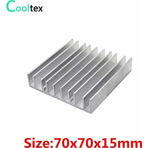 20pcs/lot) 70x70x15mm Aluminum heatsink Heat Sink radiator for electronic Chip IC LED heat dissipation COOLER cooling