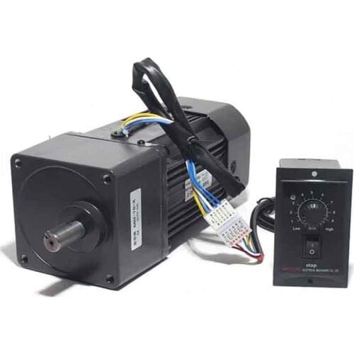 220V 250W AC Reversible Gear 6RK250GU-CF Variable Speed Motor 1:3-1:250 450-2.7RPM 6GU AC Gear Reducer Motor Geared Motor Kit
