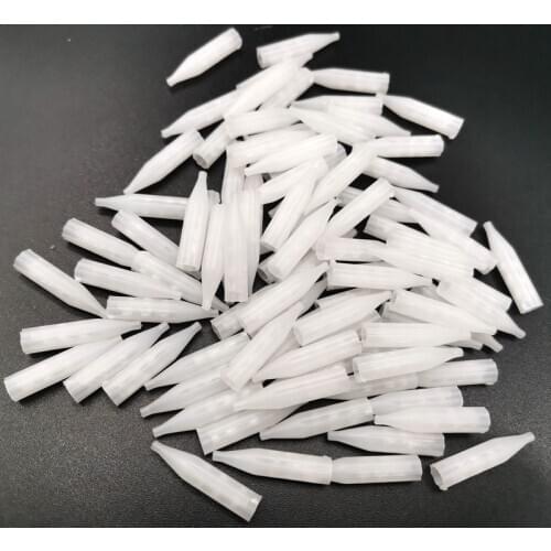 300Pcs 5R White Disposable Plastic TATTOO Permanent Makeup Tips Nozzles