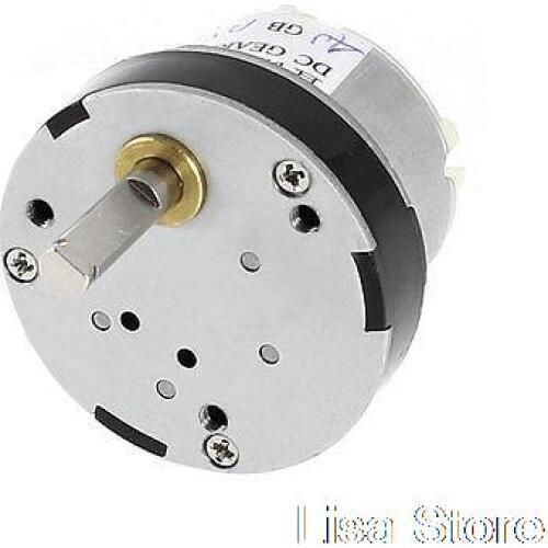 40mm Gear Box DC 12V 7RPM Output Cylindrical Electric Speed Reduce Geared Motor