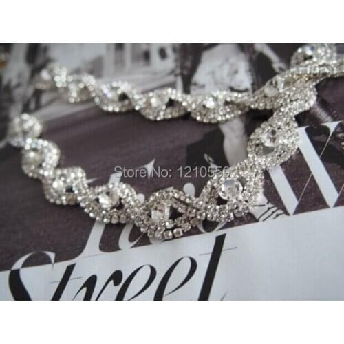 5 Yards 15mm Width Wholesale Rhinestone Trimming Chain Crystal Embellishment