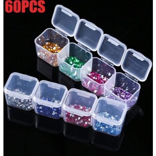 60/40/20 Empty Bottles Box Diamond Painting Beads Container Shelf Rack Display Stand Box Storage 5D Full Square/Round Drill