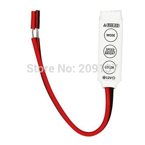 Free shipping 3 Keys Mini Controller Dimmer for RGB 5050 3528 LED Strip Light 10pcs/lot