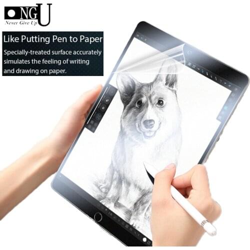 Blingson Like Writing on Paper Screen Protector for Apple iPad 10.2 7th 8th Gen Like Paper PET Matte Film for iPad 7 8 10.2 inch