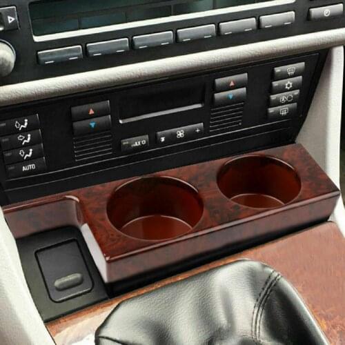 50%HOTWater Bottle Holder Storage Waterproof ABS Dual Hole Cup Holder for BMW 540i M5 5 Series E39 1997-2003