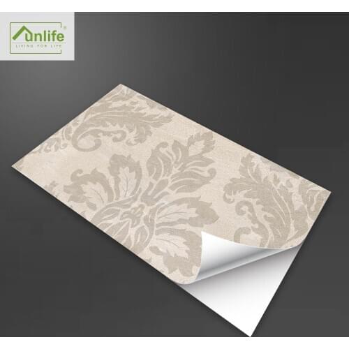 Funlife® 30X60cm Golden Rococo Wallpaper Floor Sticker Self-Adhesive DIY Waterproof Tile Sticker for Bathroom Kitchen Home Decor