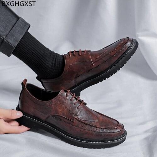 Black Oxford Mens Wedding Dress Shoes Luxury Brand Dress Shoes Mens Fashion Formal Suit Shoes for Men 2021 Chaussure De Homme
