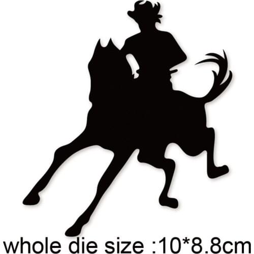 Man Knight Horse Dies New 2021 Metal Cutting Dies for Scrapbooking Paper and Card Making Decorative Embossing Dies Craft dies