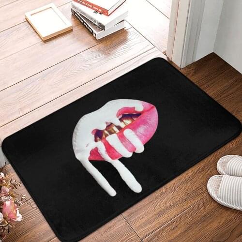 Kylie Cosmetics Lip Logo Doormat Carpet Mat Rug Polyester Anti-slip Floor Decor Bath Bathroom Kitchen Bedroom 40*60