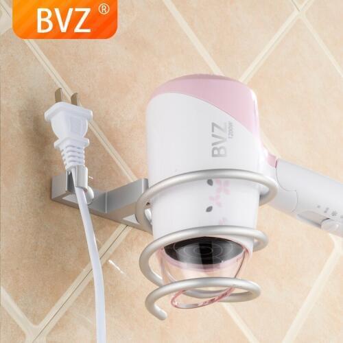BVZ Bathroom storage Wall-mounted Hair Dryer Hanger Bathroom Shelves Storage Hairdryer holder Hair salon toilet shelves