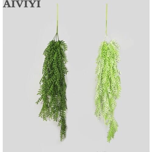Maidenhair Wall Hanging Artificial Hanging Flower Plant Fake Rattan Flowers Artificial Hanging for Home Wedding Wall Decoration