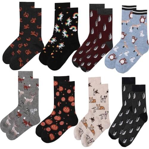 Fashion Socks Cotton Happy Soft Curve Men Funny Women Ladies Girls Sock