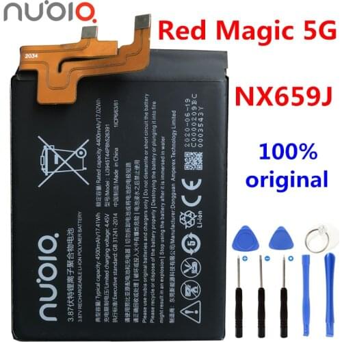 New 4500mAh Battery Li3945T44P8h526391 For ZTE Nubia Red Magic 5G NX659J Mobile Phone Battery + Tools