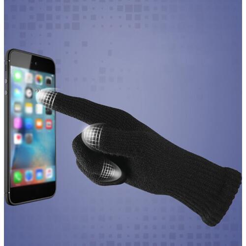 Men Winter Warm Knitted Wool Touch Screen Ski Gloves Full Finger Sport Cycling Gloves Mitts Mountaineering Gloves