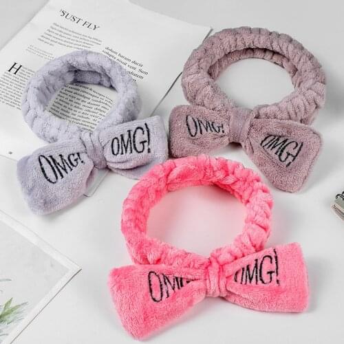 2021 Bow headband for washing face. Girls hair accessories can be worn with rabbit ears elastic band. Bands. Headbands hair ban