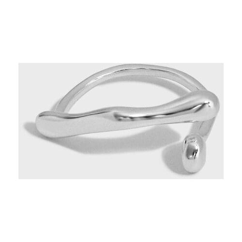 Real S925 Sterling Silver Irregular Cross Rings For Woman Finger Jewelry, Cute Gold Color Ring Female Birthday Gift Accessories