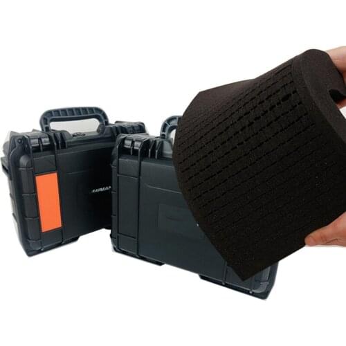Tool Box ABS Plastic Safety Equipment Instrument Case Impact Resistant Tool Case Camera Case with Pre-cut Foam Lining