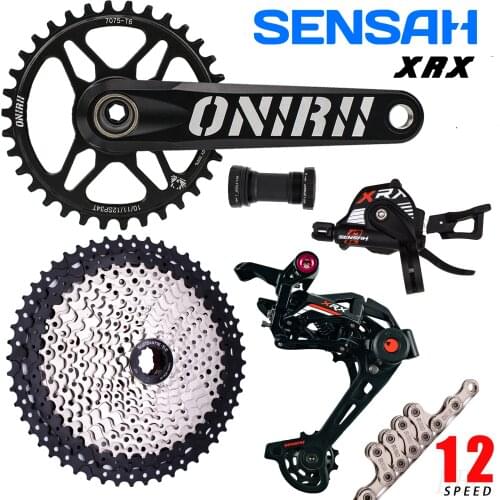 SENSAH 12 Speed Bicycle MTB Shifter Rear Derailleur Groupset Bike 1X12 Cassette Crankset Chain XT SLX DEORE M6100 GX NX XX1 New