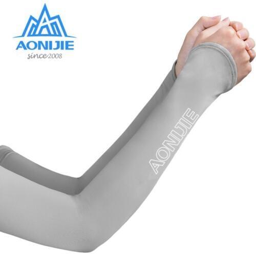 AONIJIE 1 Pair Arm Sleeves Breathable Arm Cooler Sun UV Protection Elastic Sports Accessories For Outdoor Cycling Running E4117