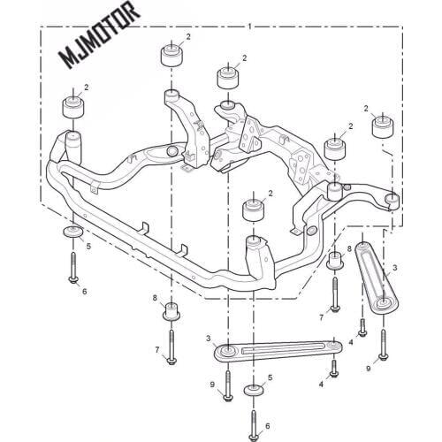 1pcs Suspension bracket bar / Suspension arm Bushing for Chinese SAIC ROEWE 550 MG6 Auto car motor parts 10002185 / 10003494