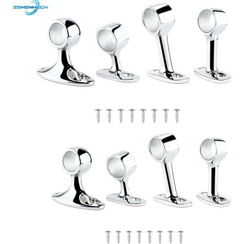 2PCS Multi-Angle Stainless Steel Boat Hand Rail Fitting Marine Railing Support Bracket Tube Stanchion Hardware Yacht Accessories
