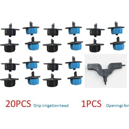 Garden 4L/H 8L/H Emitter Pressure Compensating Dripper Micro Irrigation Hose Drip Head Water Saving Irrigation Dropper 20 Pcs