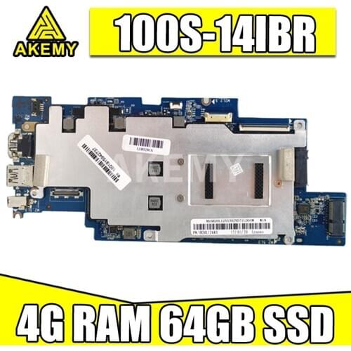 5B20L63297 For 100S-14IBR Lenovo IdeaPad 100S-14IBR 1501B_01_01 Laptop motherboard N3050/N3060 CPU 4G RAM 64GB SSD