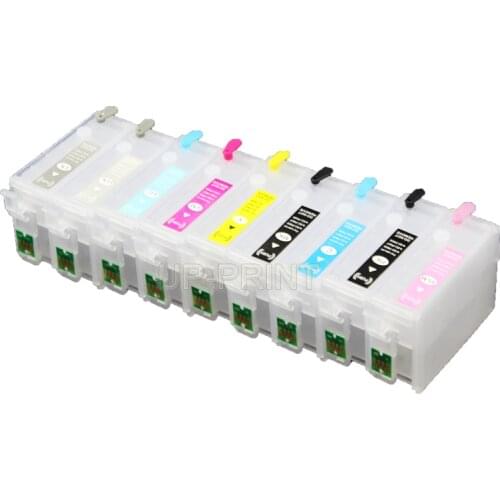 UP 2sets 9pcs T7601 refillable cartridges compatible for Epson P600 surecolor P600 printer with auto reset chips T7601 - T7609