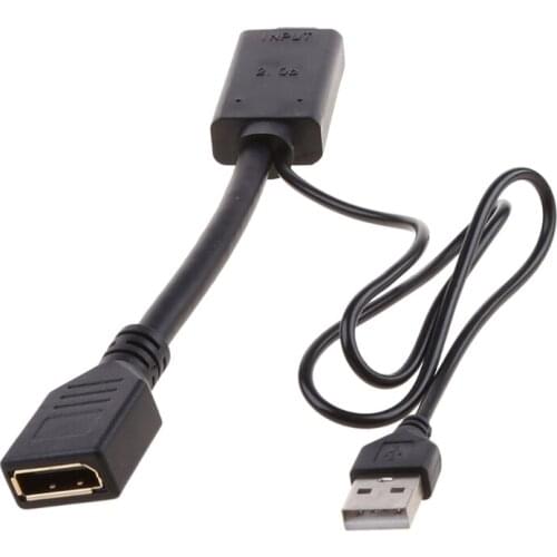 4K USB Powered HDMI-compatible Male to DP Display Port Female Converter Adapter Devices HDMI-compatible to DP active USB ABCD