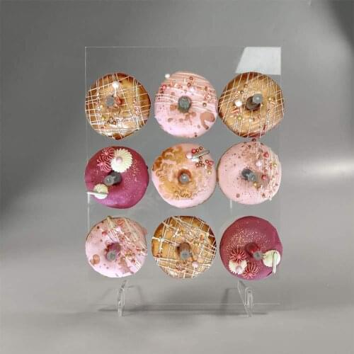 Acrylic Donuts Holder Wedding Birthday partiy Cake Stand Transparent Decorations Acrylic Donuts Rack