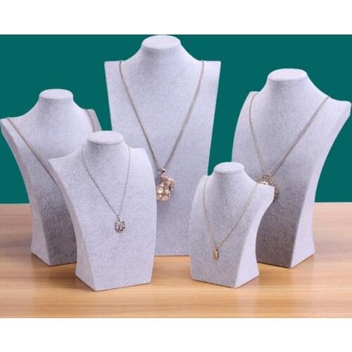 Velvet Mannequin Pendants Necklace Jewelry Display Stand Model Bust Earrings Organizer органайзер для хранения Jewellery Rack