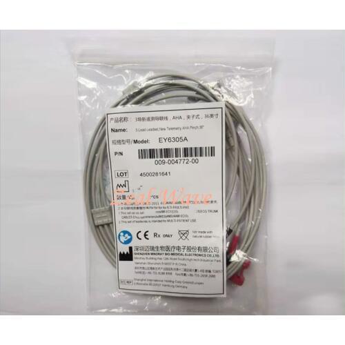 For Mindray Benevision TM60 80 New Telemetry 3 Lead New Telemetry Lead Wire AHA Clip Type